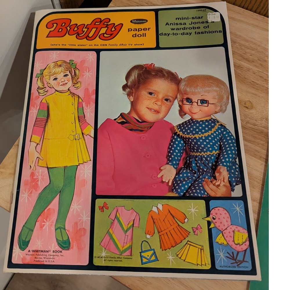 New VTG 1970s Mrs. Beasley Paper Doll Book & Buffy Family Affair Paper Doll Book - Picture 8 of 15